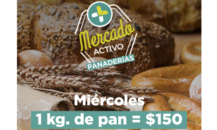 Florencio Varela: Mercado Activo, el kilo de pan a $150 todos los miércoles